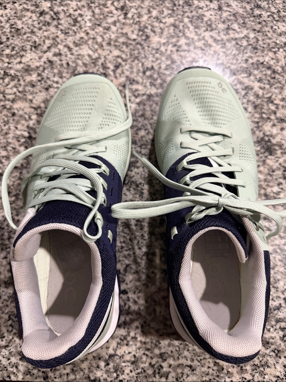 On Running Cloudswift Mint Green & Navy Athletic Sneakers